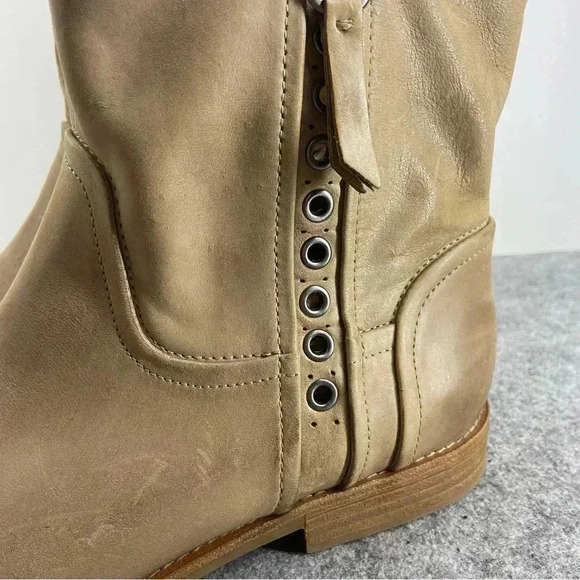 GEOX Buttery Soft Tan Leather Ankle Boots Women’s Size 38 or Us 7 - Picture 2 of 13